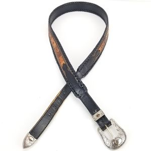 Southwestern Concho Genuine Leather Western Belt B